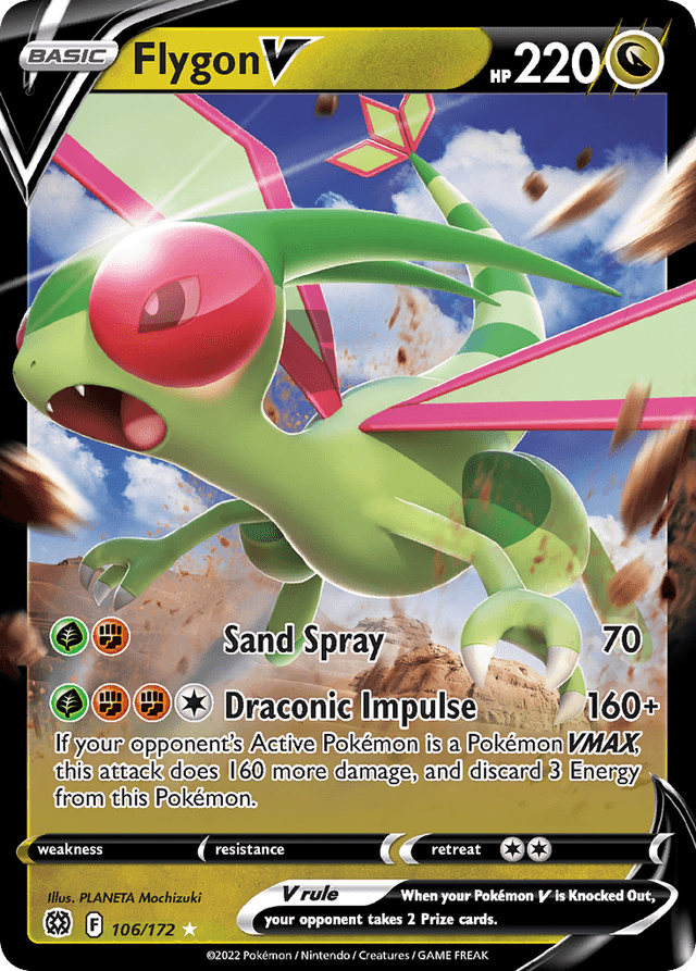 Carta Flygon V 106/172 do set Brilliant Stars — Pokémon TCG | Bynx