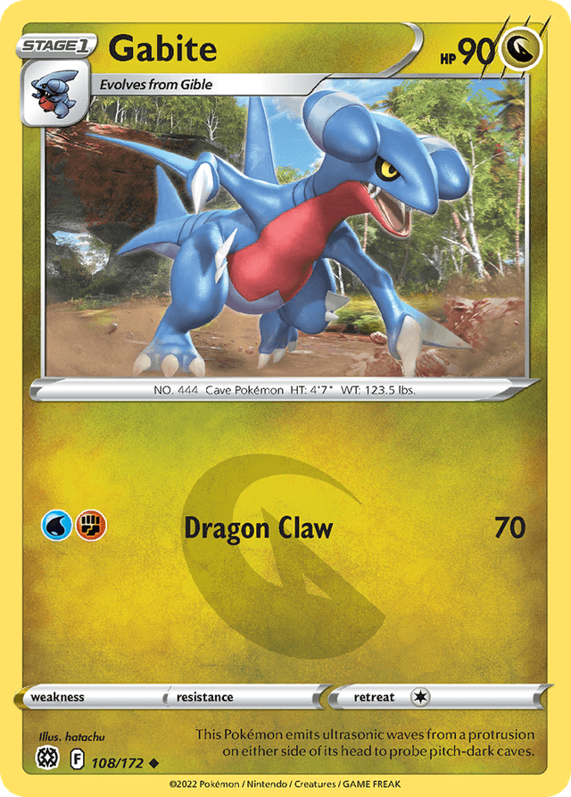 Carta Gabite 108/172 do set Brilliant Stars — Pokémon TCG | Bynx