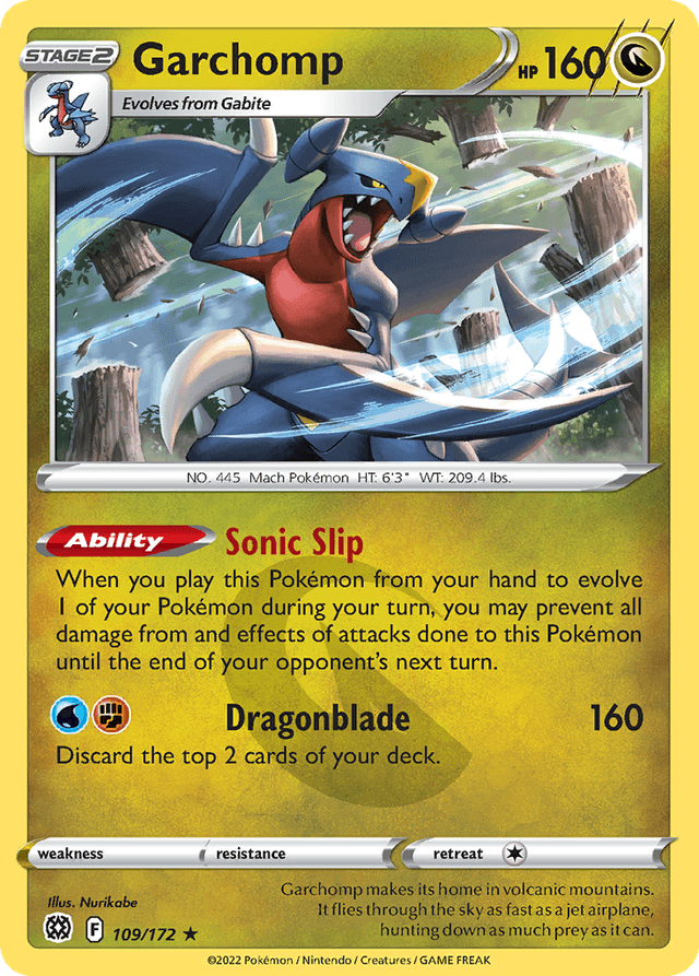 Carta Garchomp 109/172 do set Brilliant Stars — Pokémon TCG | Bynx