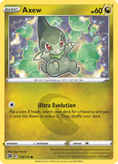 Carta Axew 110/172 do set Brilliant Stars — Pokémon TCG | Bynx
