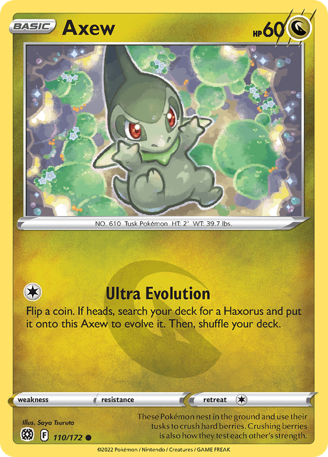 Carta Axew 110/172 do set Brilliant Stars — Pokémon TCG | Bynx