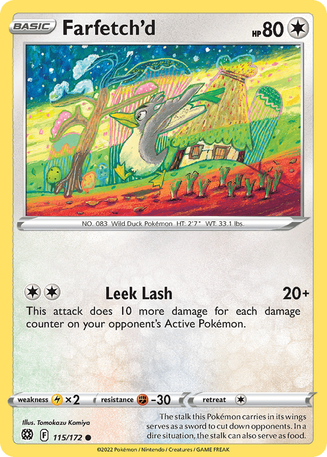 Carta Farfetch'd 115/172 do set Brilliant Stars — Pokémon TCG | Bynx