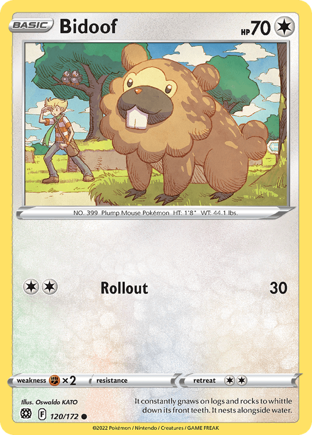 Carta Bidoof 120/172 do set Brilliant Stars — Pokémon TCG | Bynx