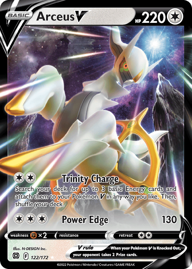 Carta Arceus V 122/172 do set Brilliant Stars — Pokémon TCG | Bynx