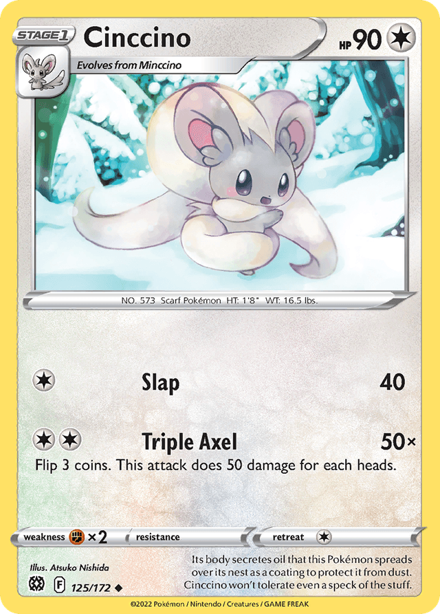 Carta Cinccino 125/172 do set Brilliant Stars — Pokémon TCG | Bynx
