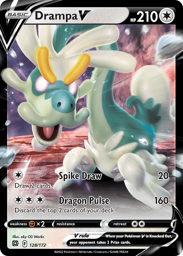 Carta Drampa V 128/172 do set Brilliant Stars — Pokémon TCG | Bynx
