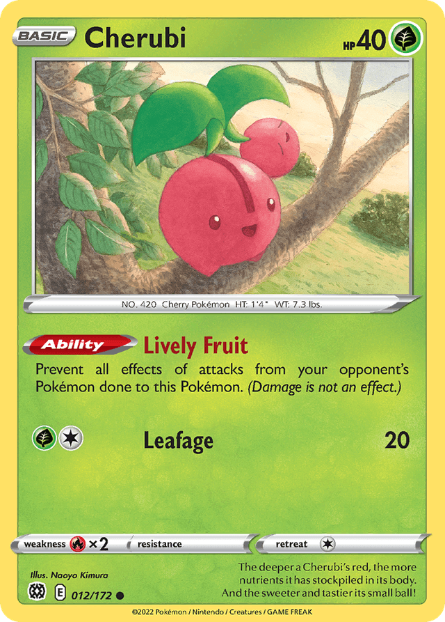 Carta Cherubi 12/172 do set Brilliant Stars — Pokémon TCG | Bynx