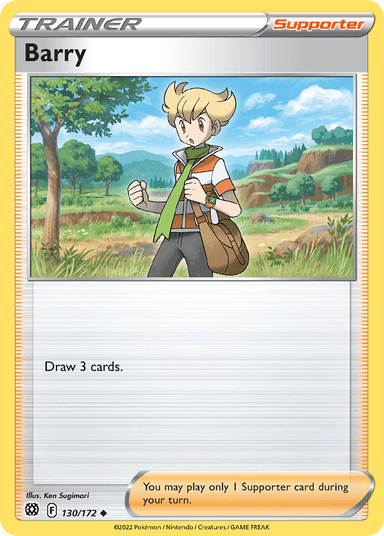 Carta Barry 130/172 do set Brilliant Stars — Pokémon TCG | Bynx