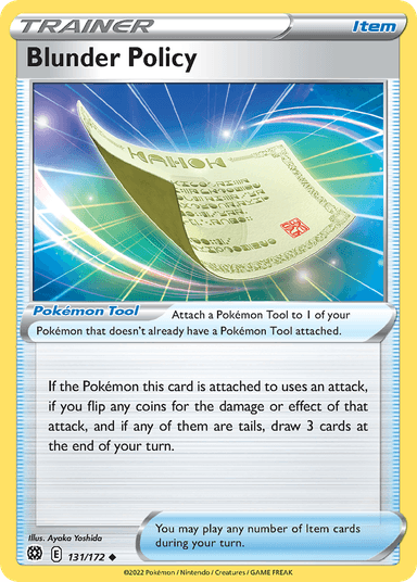Carta Blunder Policy 131/172 do set Brilliant Stars — Pokémon TCG | Bynx