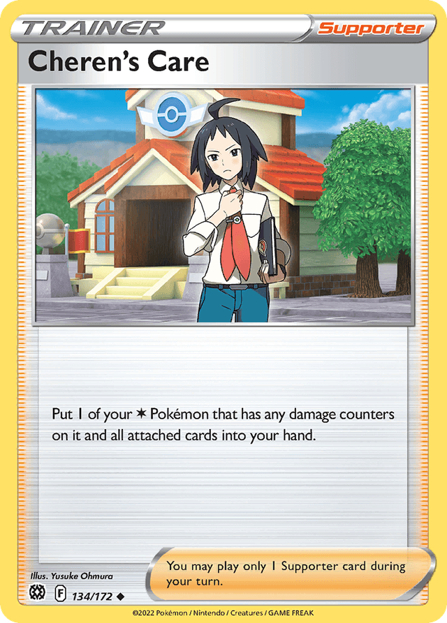 Carta Cheren's Care 134/172 do set Brilliant Stars — Pokémon TCG | Bynx