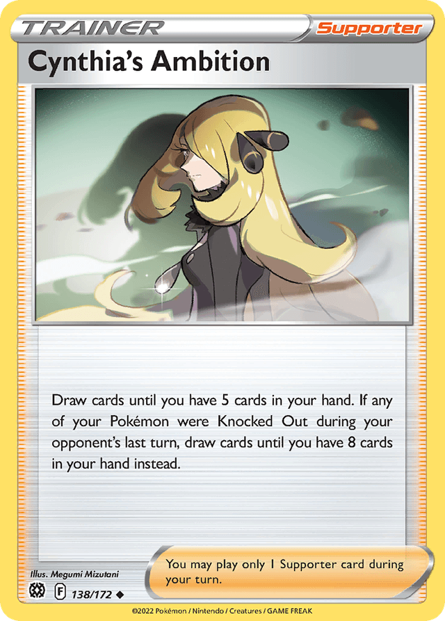 Carta Cynthia's Ambition 138/172 do set Brilliant Stars — Pokémon TCG | Bynx