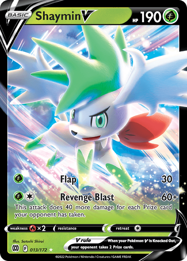 Carta Shaymin V 13/172 do set Brilliant Stars — Pokémon TCG | Bynx