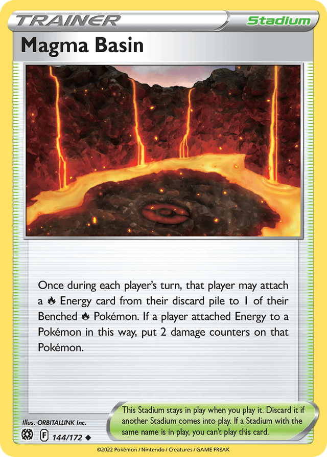 Carta Magma Basin 144/172 do set Brilliant Stars — Pokémon TCG | Bynx