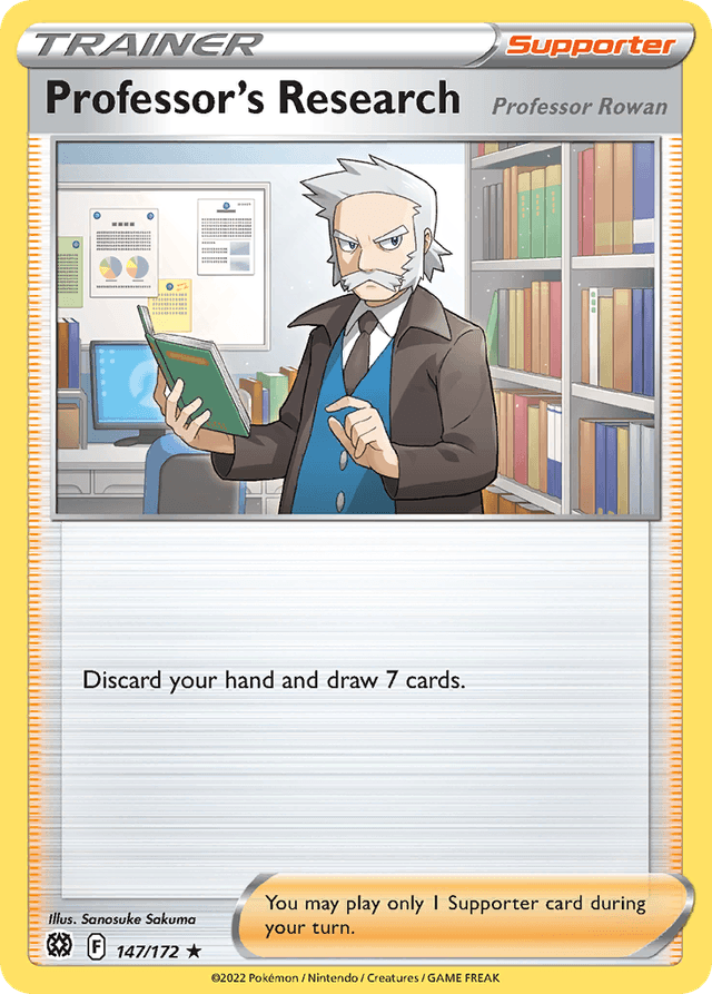Carta Professor's Research 147/172 do set Brilliant Stars — Pokémon TCG | Bynx