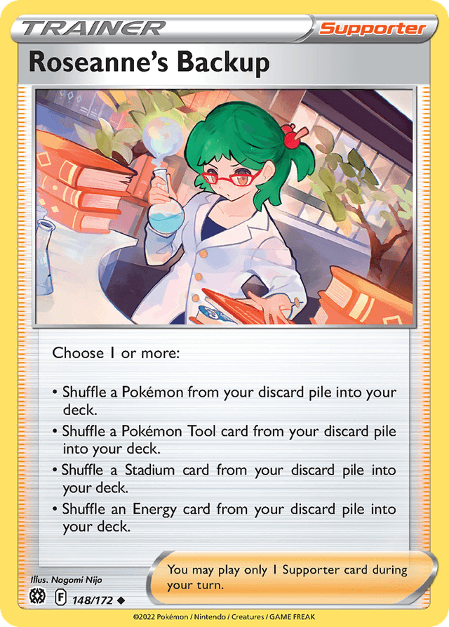 Carta Roseanne's Backup 148/172 do set Brilliant Stars — Pokémon TCG | Bynx
