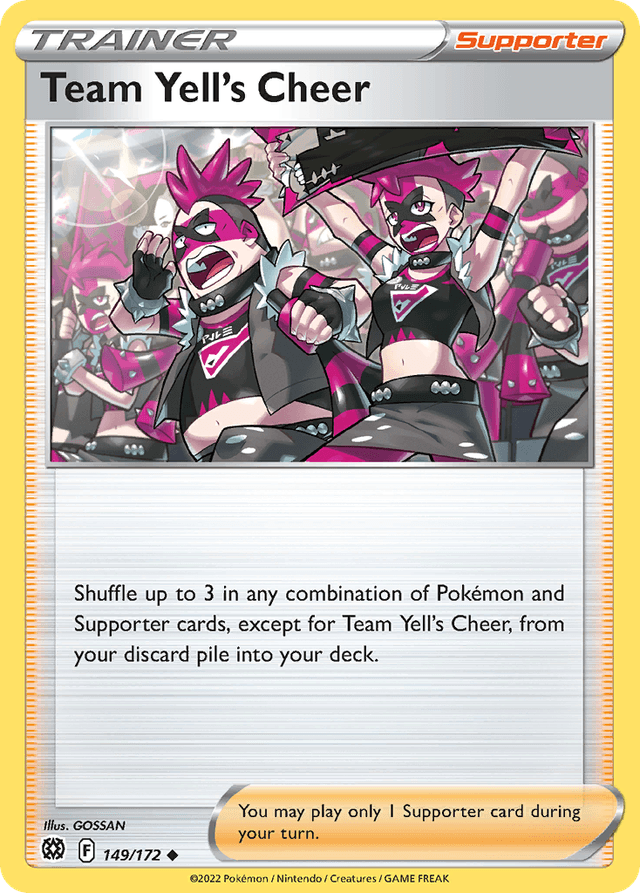 Carta Team Yell's Cheer 149/172 do set Brilliant Stars — Pokémon TCG | Bynx