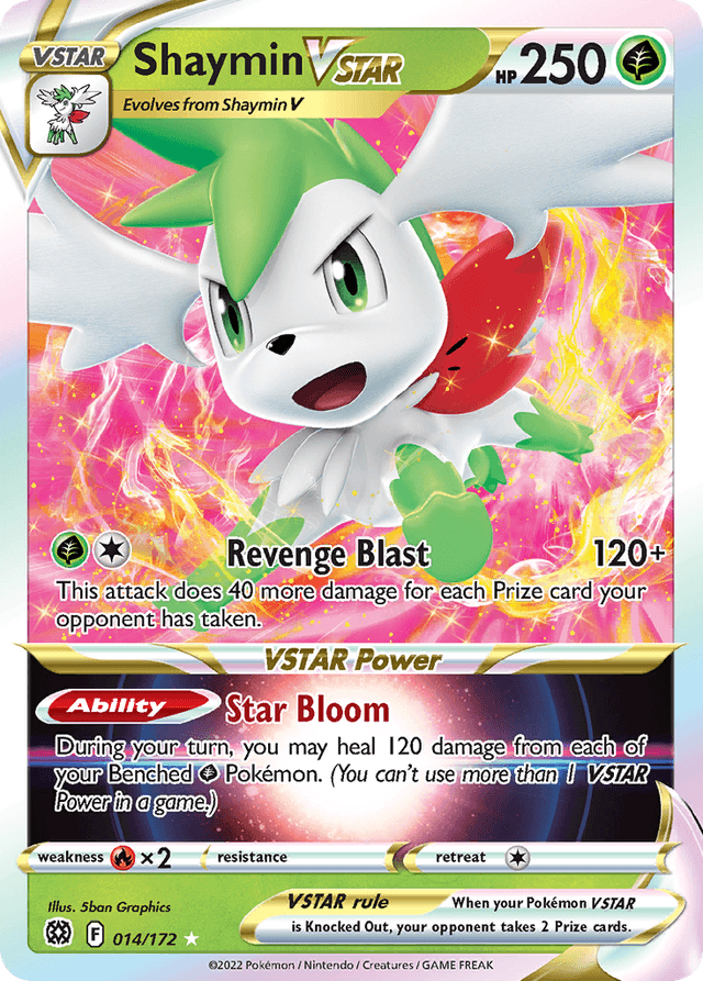 Carta Shaymin VSTAR 14/172 do set Brilliant Stars — Pokémon TCG | Bynx
