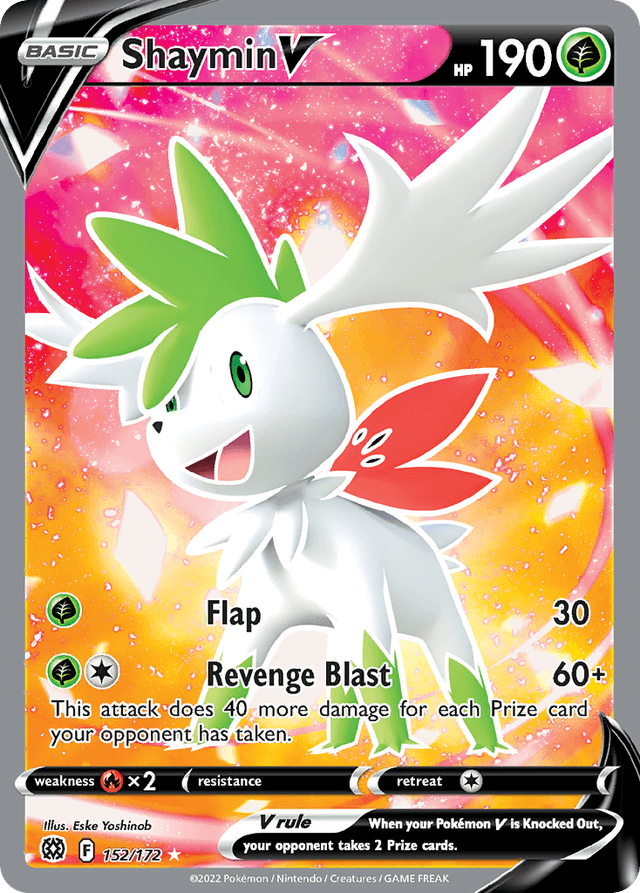 Carta Shaymin V 152/172 do set Brilliant Stars — Pokémon TCG | Bynx