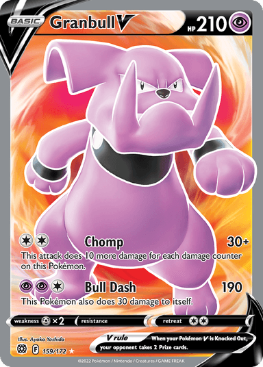 Carta Granbull V 159/172 do set Brilliant Stars — Pokémon TCG | Bynx