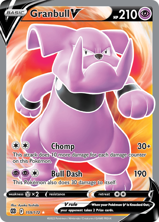Carta Granbull V 159/172 do set Brilliant Stars — Pokémon TCG | Bynx