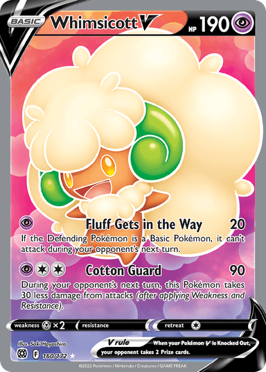 Carta Whimsicott V 160/172 do set Brilliant Stars — Pokémon TCG | Bynx