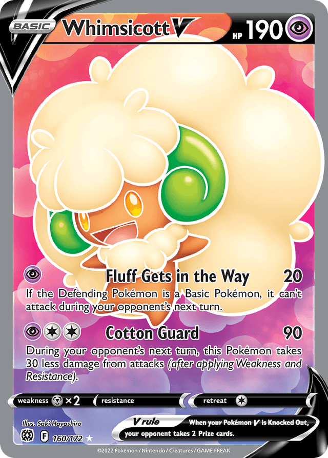 Carta Whimsicott V 160/172 do set Brilliant Stars — Pokémon TCG | Bynx