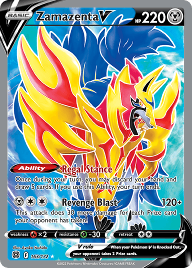 Carta Zamazenta V 163/172 do set Brilliant Stars — Pokémon TCG | Bynx