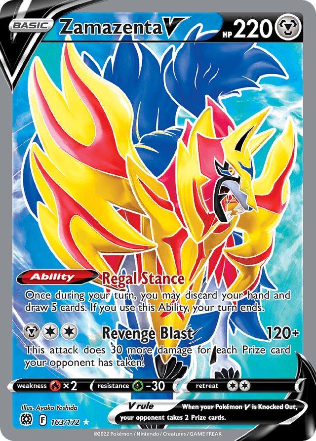 Carta Zamazenta V 163/172 do set Brilliant Stars — Pokémon TCG | Bynx