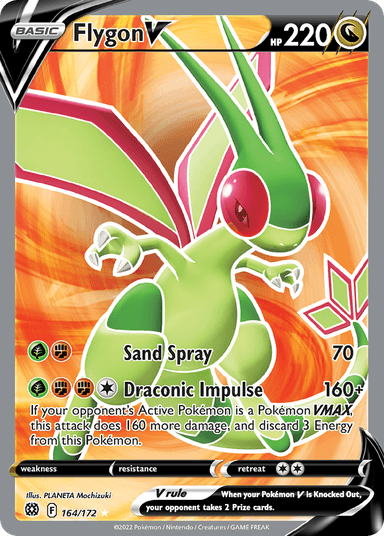 Carta Flygon V 164/172 do set Brilliant Stars — Pokémon TCG | Bynx