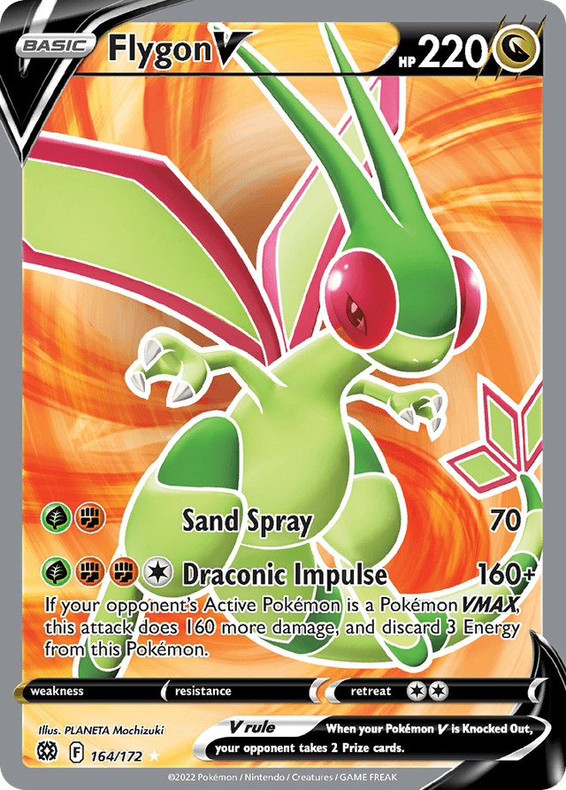 Carta Flygon V 164/172 do set Brilliant Stars — Pokémon TCG | Bynx