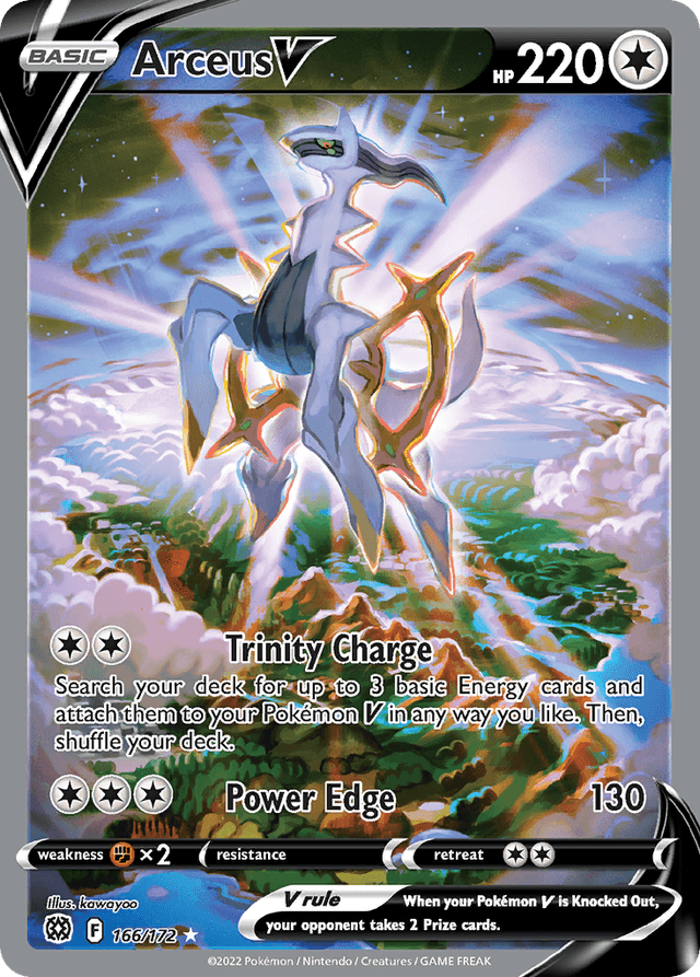 Carta Arceus V 166/172 do set Brilliant Stars — Pokémon TCG | Bynx