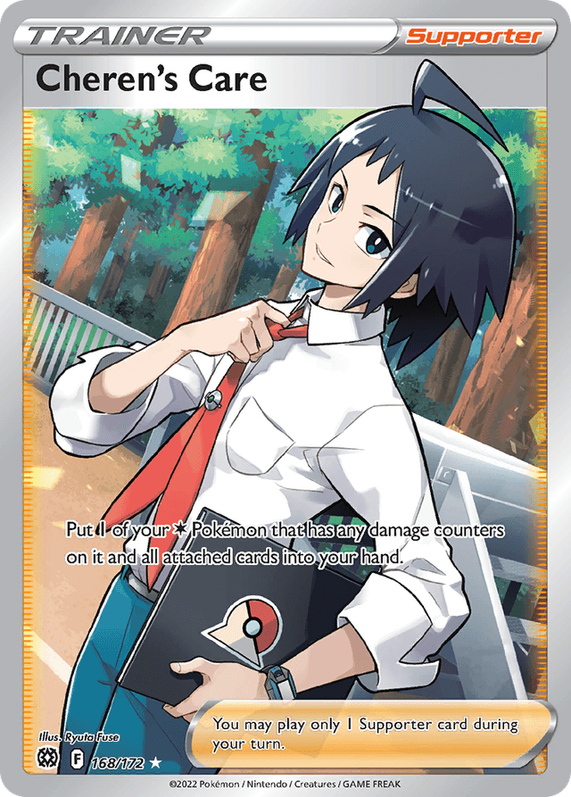 Carta Cheren's Care 168/172 do set Brilliant Stars — Pokémon TCG | Bynx