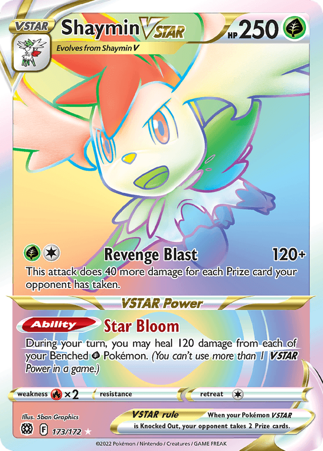 Carta Shaymin VSTAR 173/172 do set Brilliant Stars — Pokémon TCG | Bynx
