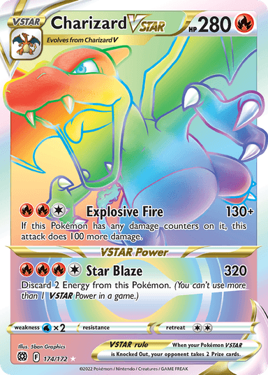 Carta Charizard VSTAR 174/172 do set Brilliant Stars — Pokémon TCG | Bynx