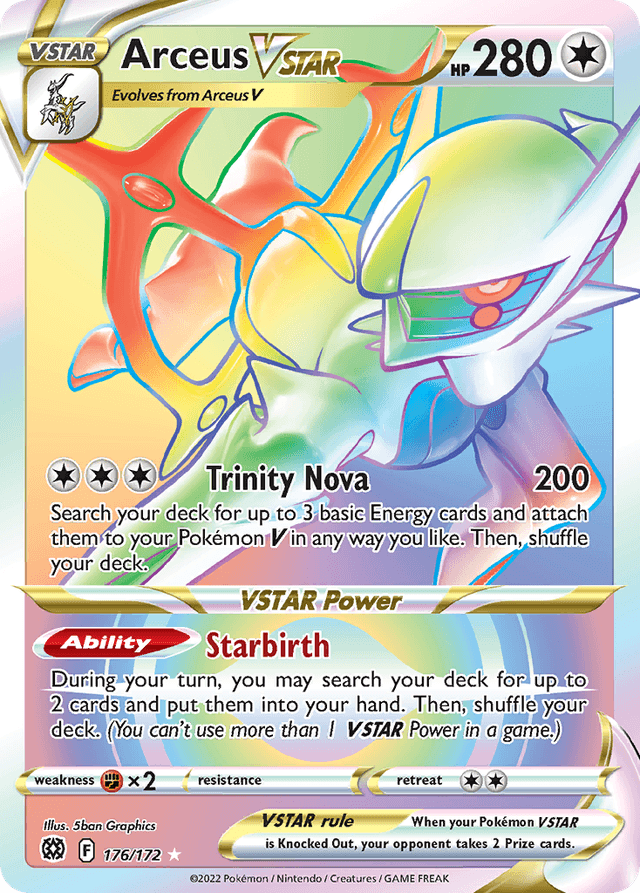 Carta Arceus VSTAR 176/172 do set Brilliant Stars — Pokémon TCG | Bynx