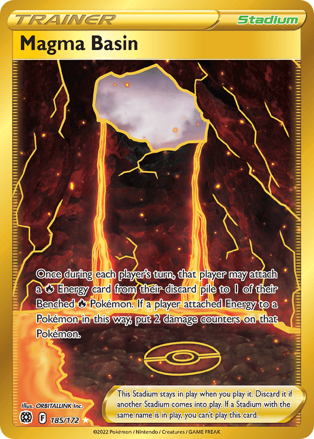 Carta Magma Basin 185/172 do set Brilliant Stars — Pokémon TCG | Bynx