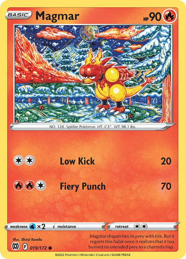 Carta Magmar 19/172 do set Brilliant Stars — Pokémon TCG | Bynx