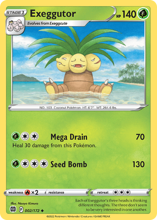 Carta Exeggutor 2/172 do set Brilliant Stars — Pokémon TCG | Bynx