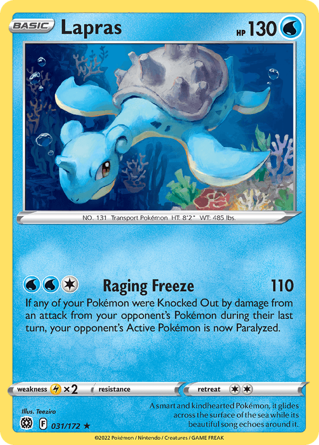 Carta Lapras 31/172 do set Brilliant Stars — Pokémon TCG | Bynx