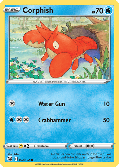 Carta Corphish 32/172 do set Brilliant Stars — Pokémon TCG | Bynx