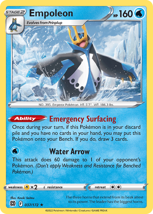 Carta Empoleon 37/172 do set Brilliant Stars — Pokémon TCG | Bynx