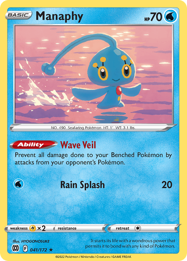 Carta Manaphy 41/172 do set Brilliant Stars — Pokémon TCG | Bynx