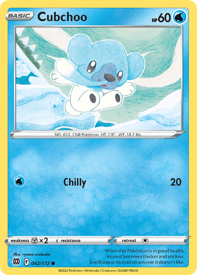 Carta Cubchoo 42/172 do set Brilliant Stars — Pokémon TCG | Bynx