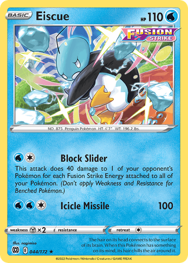 Carta Eiscue 44/172 do set Brilliant Stars — Pokémon TCG | Bynx