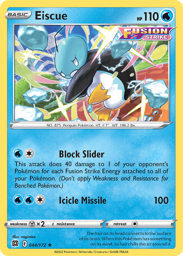 Carta Eiscue 44/172 do set Brilliant Stars — Pokémon TCG | Bynx
