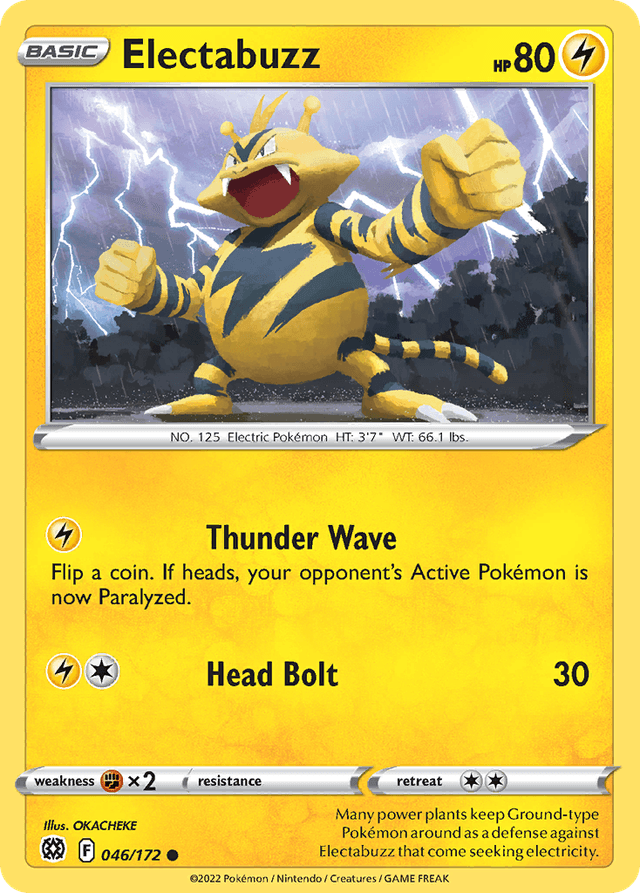 Carta Electabuzz 46/172 do set Brilliant Stars — Pokémon TCG | Bynx