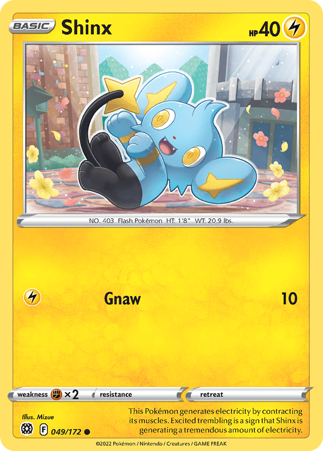 Carta Shinx 49/172 do set Brilliant Stars — Pokémon TCG | Bynx