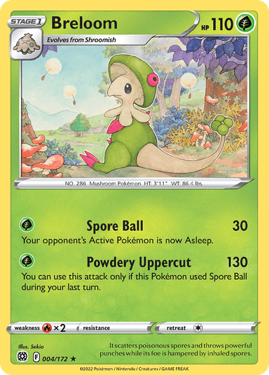 Carta Breloom 4/172 do set Brilliant Stars — Pokémon TCG | Bynx