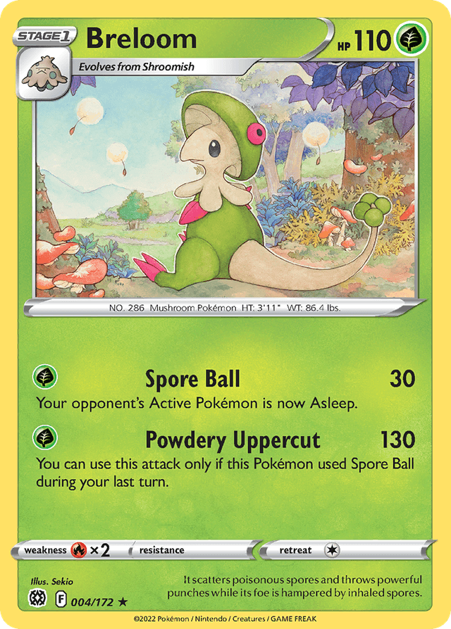 Carta Breloom 4/172 do set Brilliant Stars — Pokémon TCG | Bynx