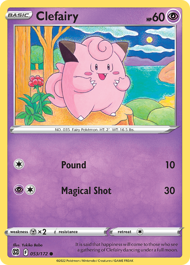 Carta Clefairy 53/172 do set Brilliant Stars — Pokémon TCG | Bynx